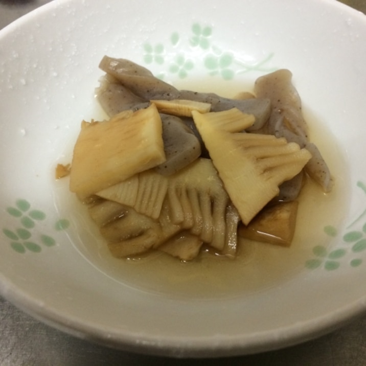 味付け麺つゆまかせ 筍とこんにゃくの煮物